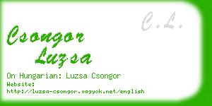 csongor luzsa business card